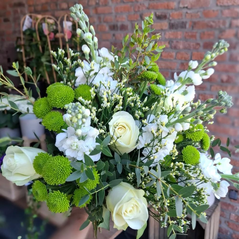 Bouquet blanc & vert